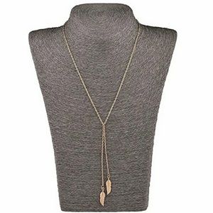 Double Feather Necklace